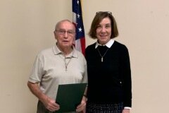 November 7, 2019- Senator Iovino Presents a Citation To Huck Gamble for his 50+ year career serving Oakdale.