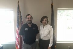 August 22, 2019 - Senator Iovino meets with Captain Naor Wallace of the PA Wing of the Civil Air Patrol.
